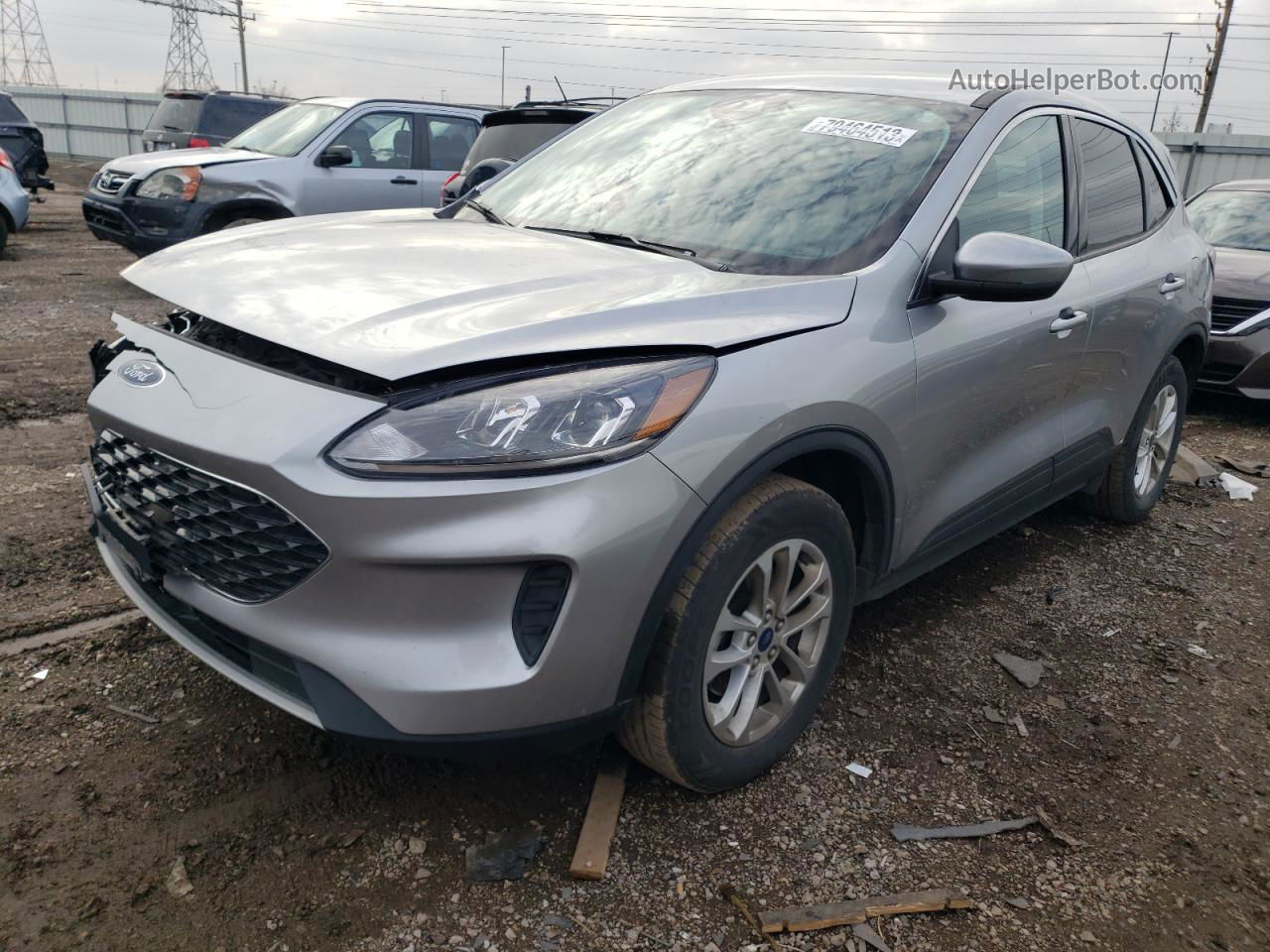 2021 Ford Escape Se Silver vin: 1FMCU9G62MUA37271