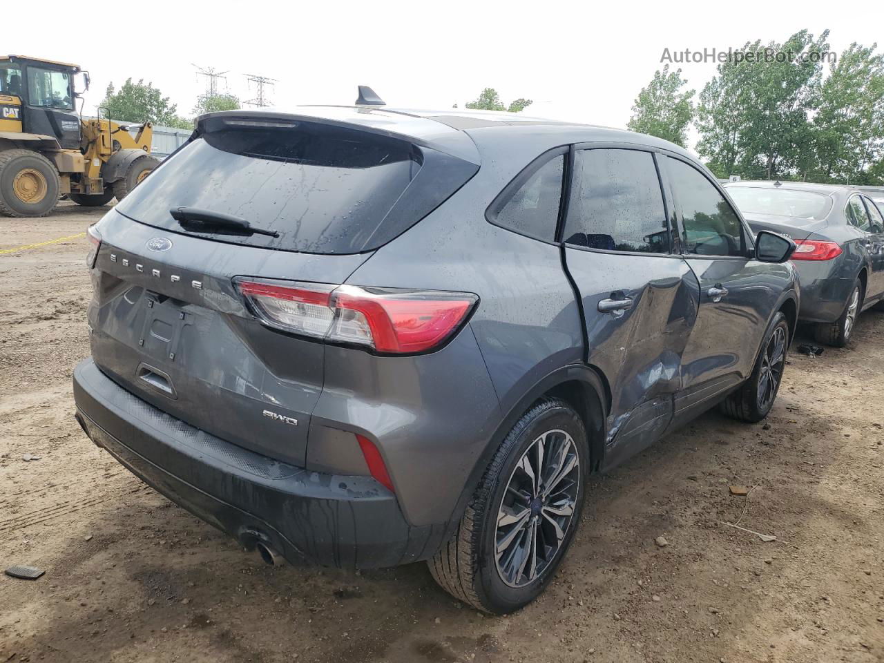 2021 Ford Escape Se Gray vin: 1FMCU9G62MUB33692