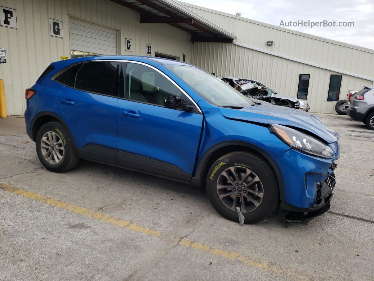 2021 Ford Escape Se Blue vin: 1FMCU9G64MUB23178