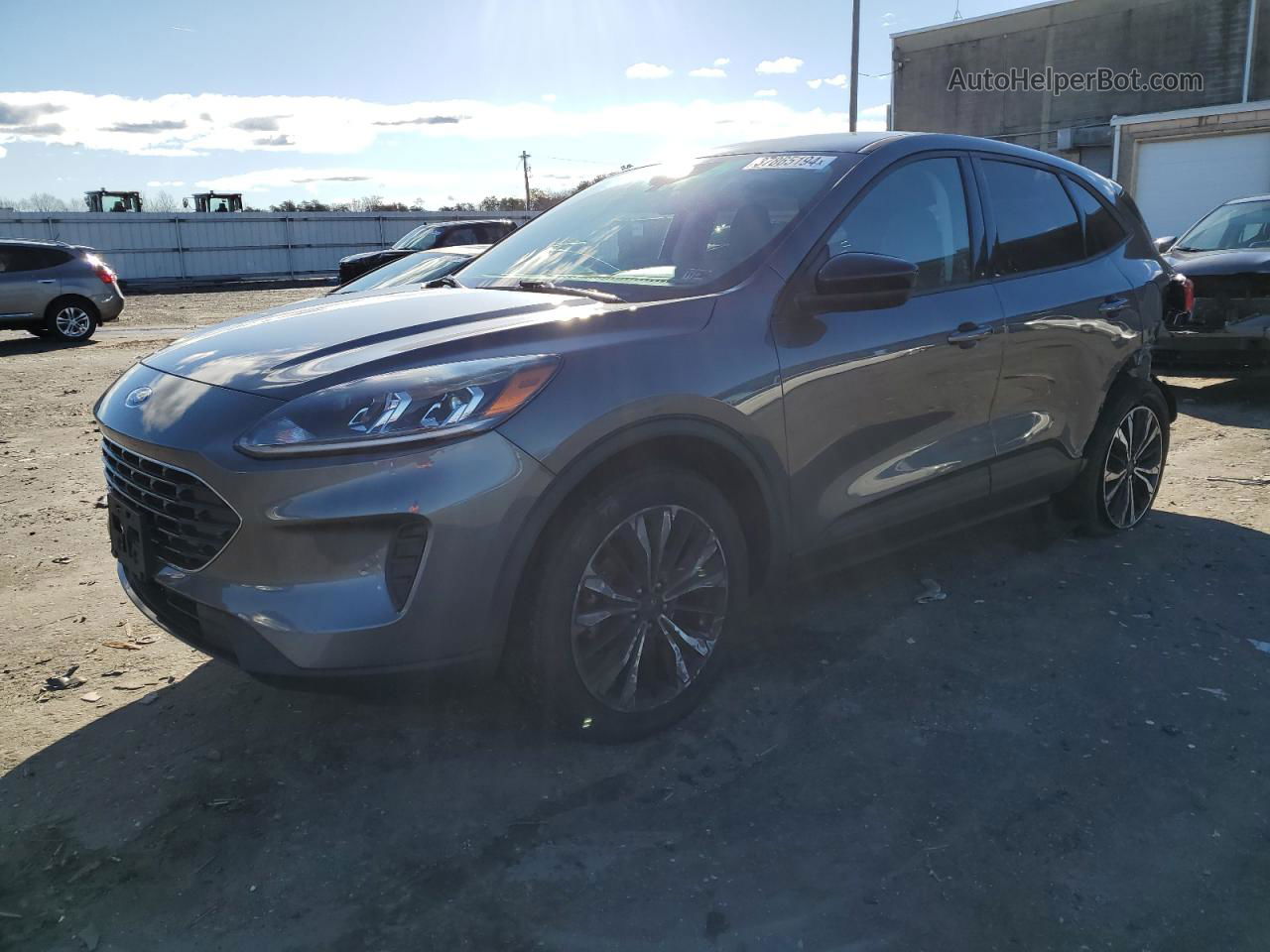 2021 Ford Escape Se Gray vin: 1FMCU9G65MUB30415