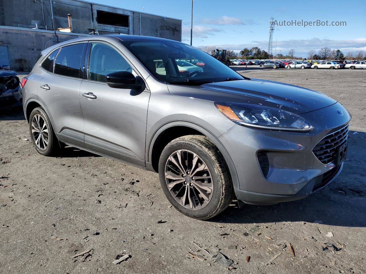 2021 Ford Escape Se Gray vin: 1FMCU9G65MUB30415