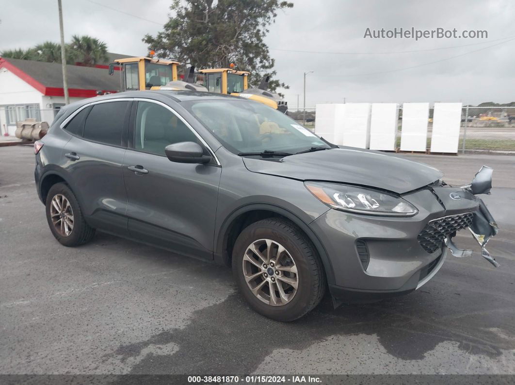 2021 Ford Escape Se Gray vin: 1FMCU9G66MUA38603