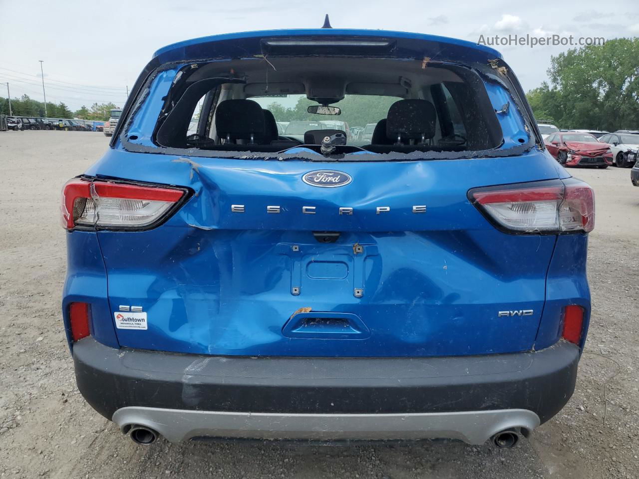 2021 Ford Escape Se Blue vin: 1FMCU9G66MUA81032