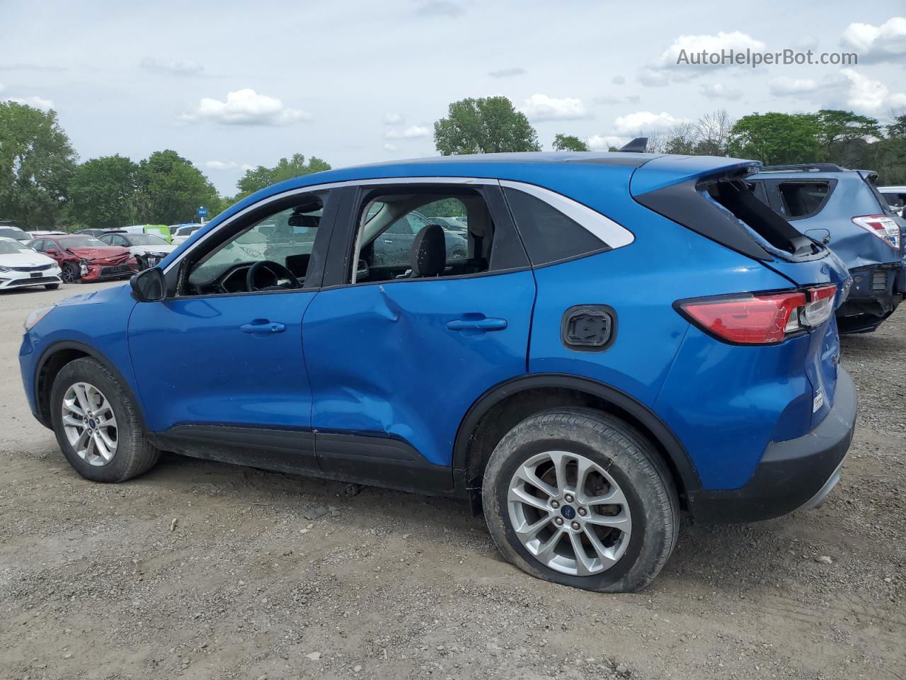 2021 Ford Escape Se Blue vin: 1FMCU9G66MUA81032