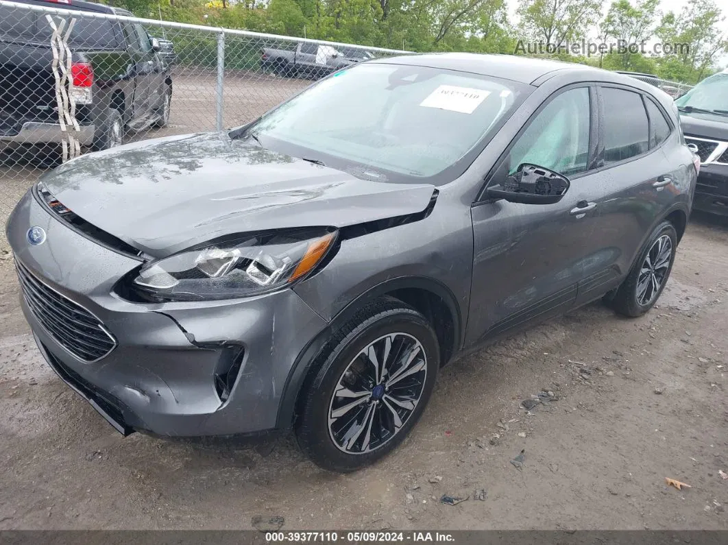 2021 Ford Escape Se Gray vin: 1FMCU9G68MUA47707