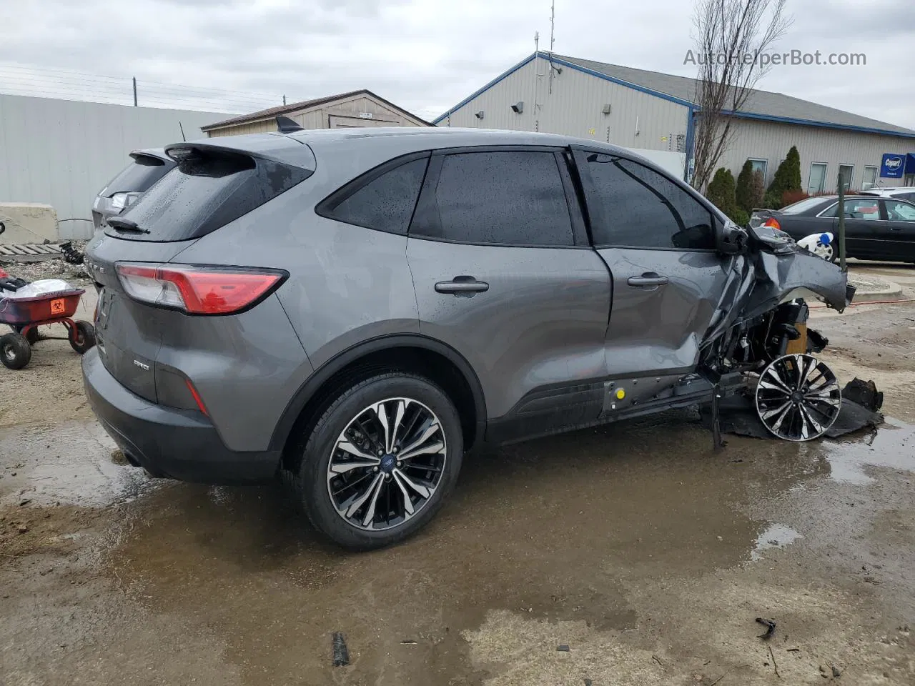 2021 Ford Escape Se Gray vin: 1FMCU9G6XMUA10156