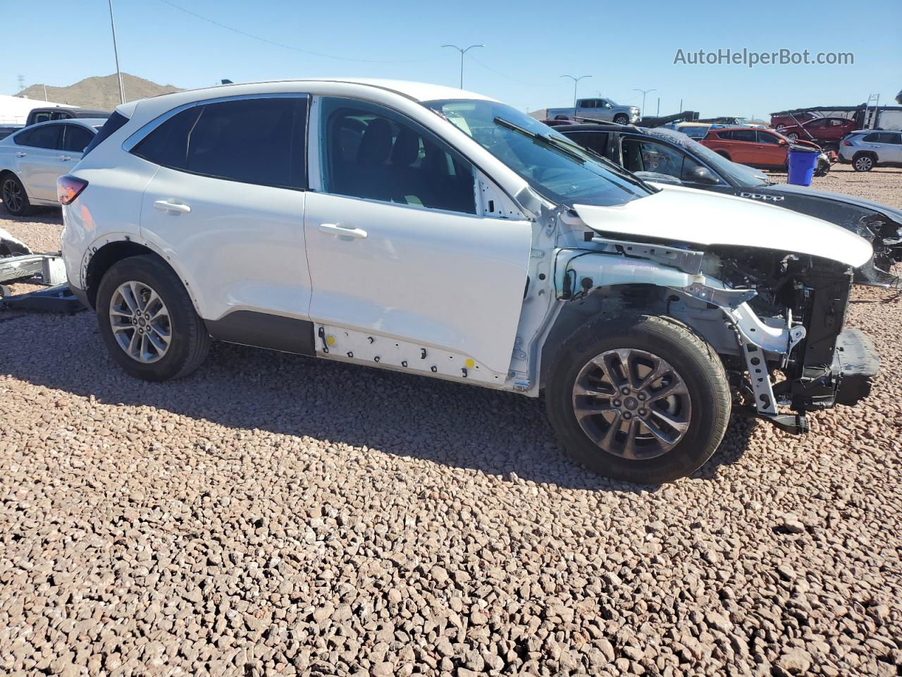 2021 Ford Escape Se White vin: 1FMCU9G6XMUB05526