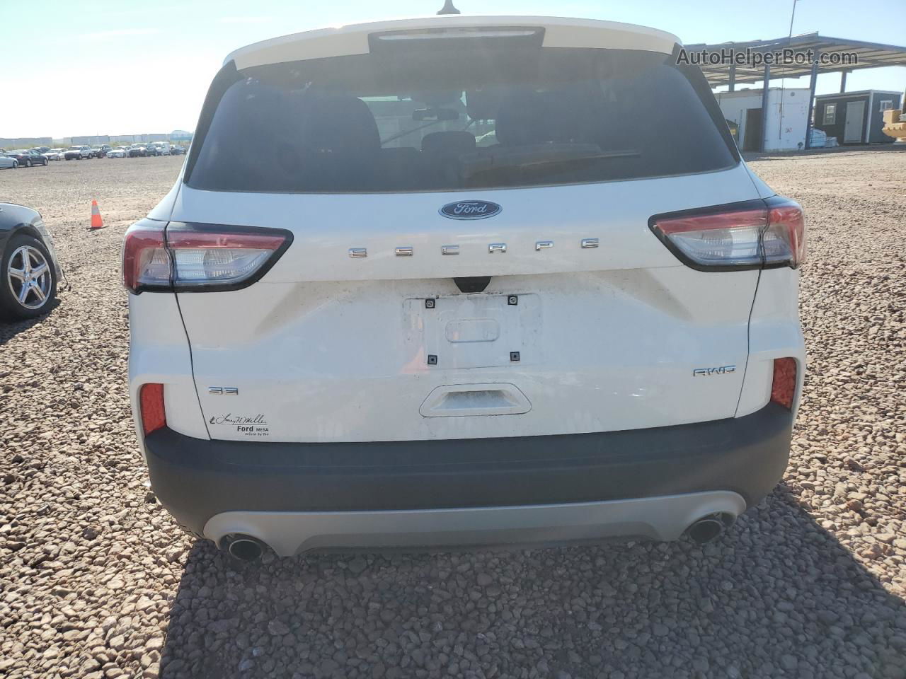 2021 Ford Escape Se White vin: 1FMCU9G6XMUB05526