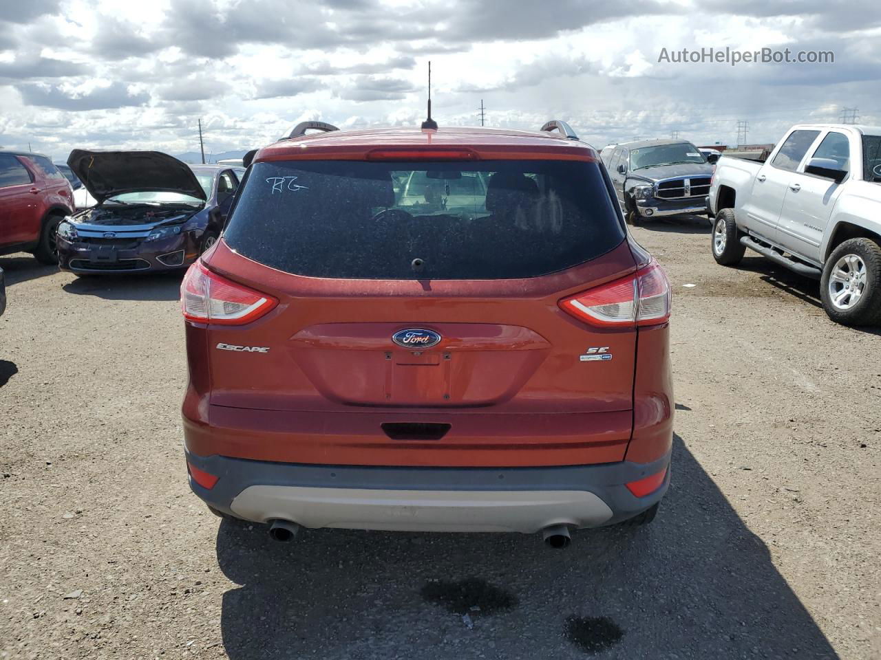 2014 Ford Escape Se Оранжевый vin: 1FMCU9G90EUD65140