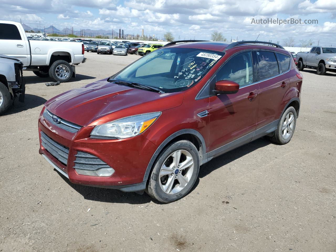 2014 Ford Escape Se Оранжевый vin: 1FMCU9G90EUD65140