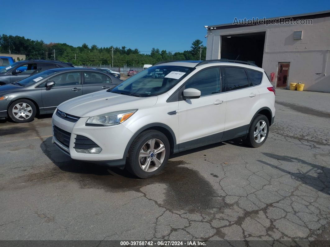 2014 Ford Escape Se White vin: 1FMCU9G90EUD90717