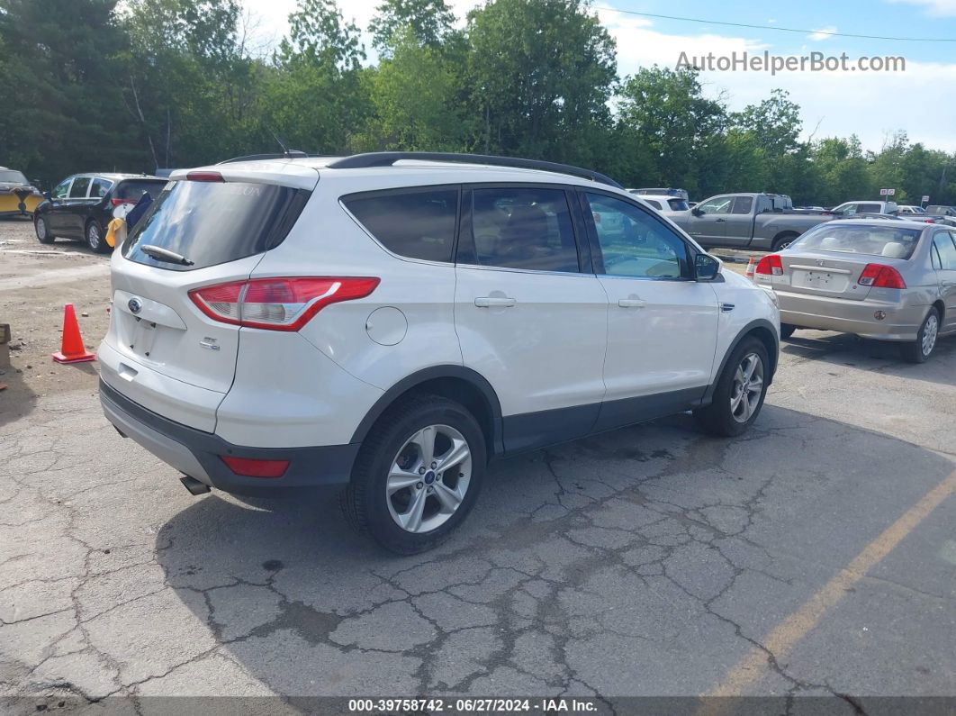 2014 Ford Escape Se White vin: 1FMCU9G90EUD90717