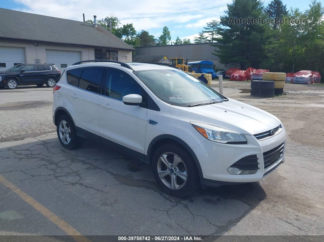 2014 Ford Escape Se White vin: 1FMCU9G90EUD90717