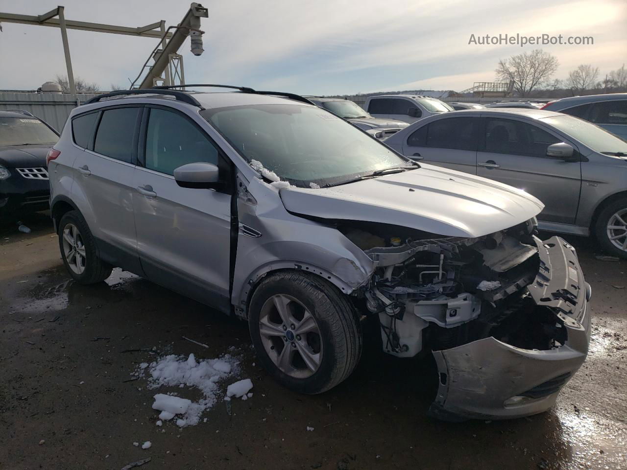 2015 Ford Escape Se Gray vin: 1FMCU9G90FUA95599