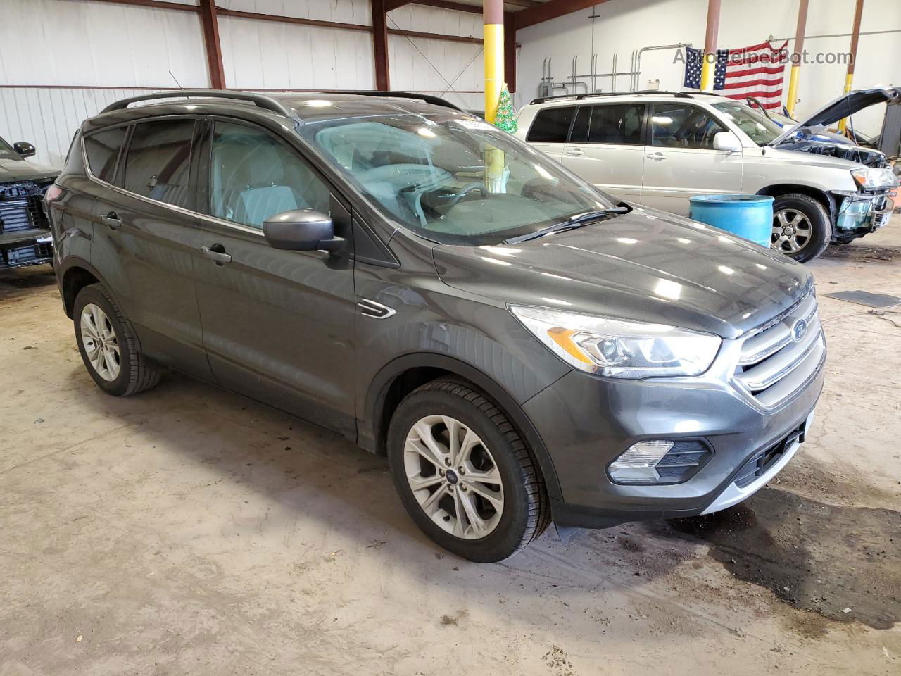 2017 Ford Escape Se Gray vin: 1FMCU9G90HUE12011