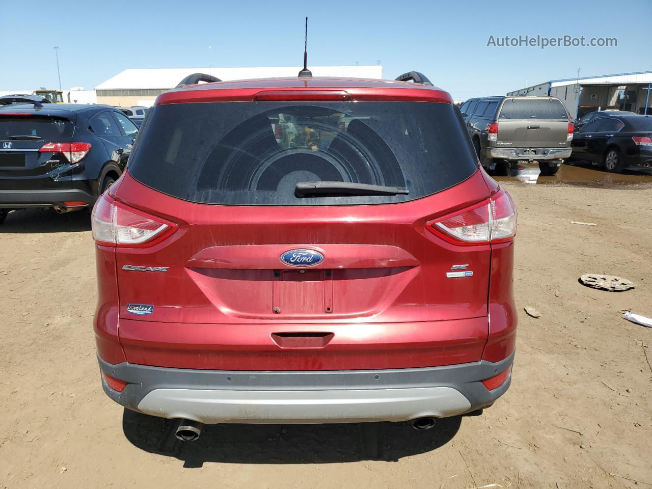 2015 Ford Escape Se Бордовый vin: 1FMCU9G91FUA83316