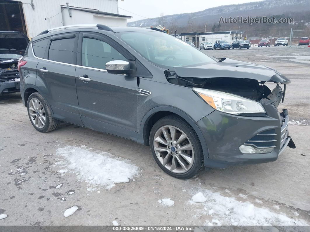 2015 Ford Escape Se Gray vin: 1FMCU9G91FUC19508