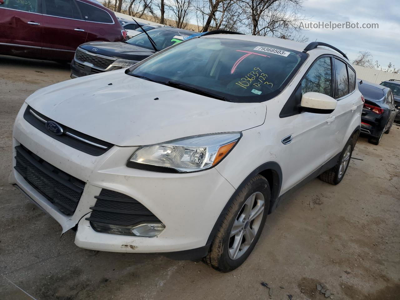 2015 Ford Escape Se White vin: 1FMCU9G91FUC82236