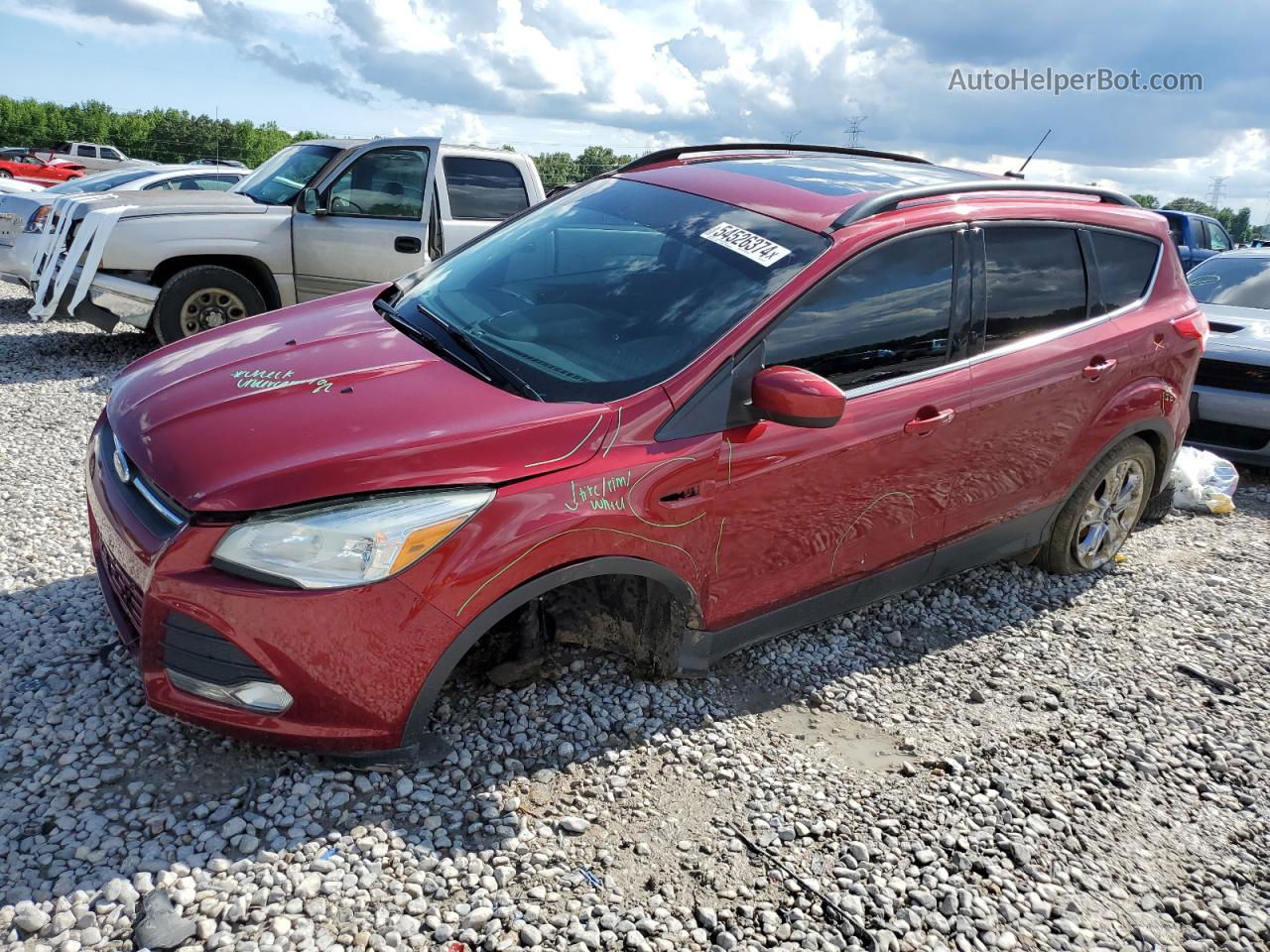 2016 Ford Escape Se Red vin: 1FMCU9G91GUC22412