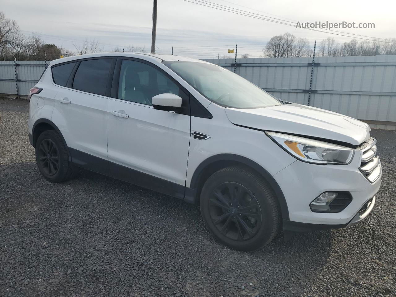 2017 Ford Escape Se White vin: 1FMCU9G91HUA51484