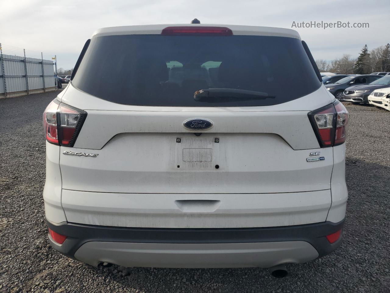 2017 Ford Escape Se White vin: 1FMCU9G91HUA51484