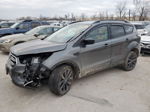 2017 Ford Escape Se Gray vin: 1FMCU9G91HUC87634