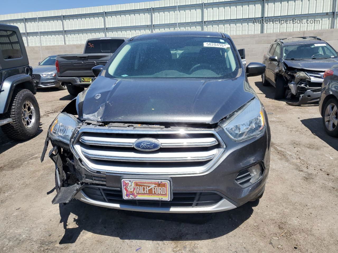 2017 Ford Escape Se Charcoal vin: 1FMCU9G91HUE08520