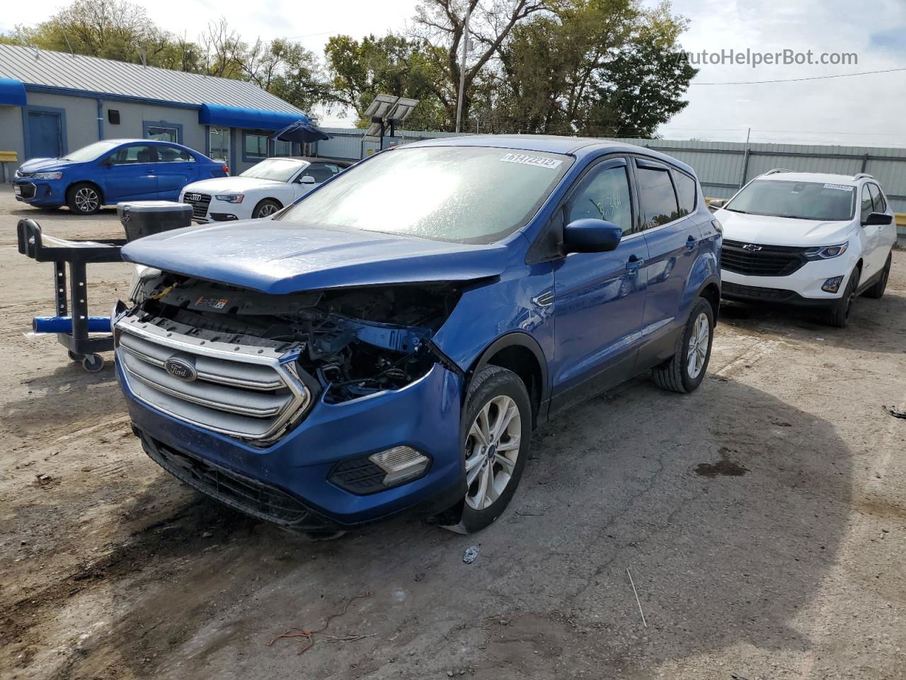 2017 Ford Escape Se Blue vin: 1FMCU9G91HUE93231