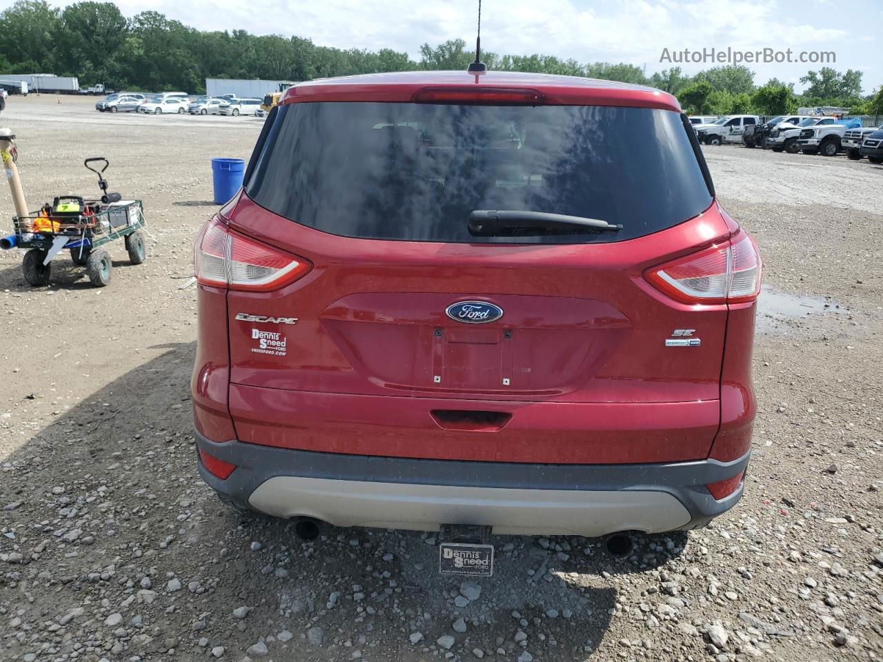 2013 Ford Escape Se Red vin: 1FMCU9G92DUA04457