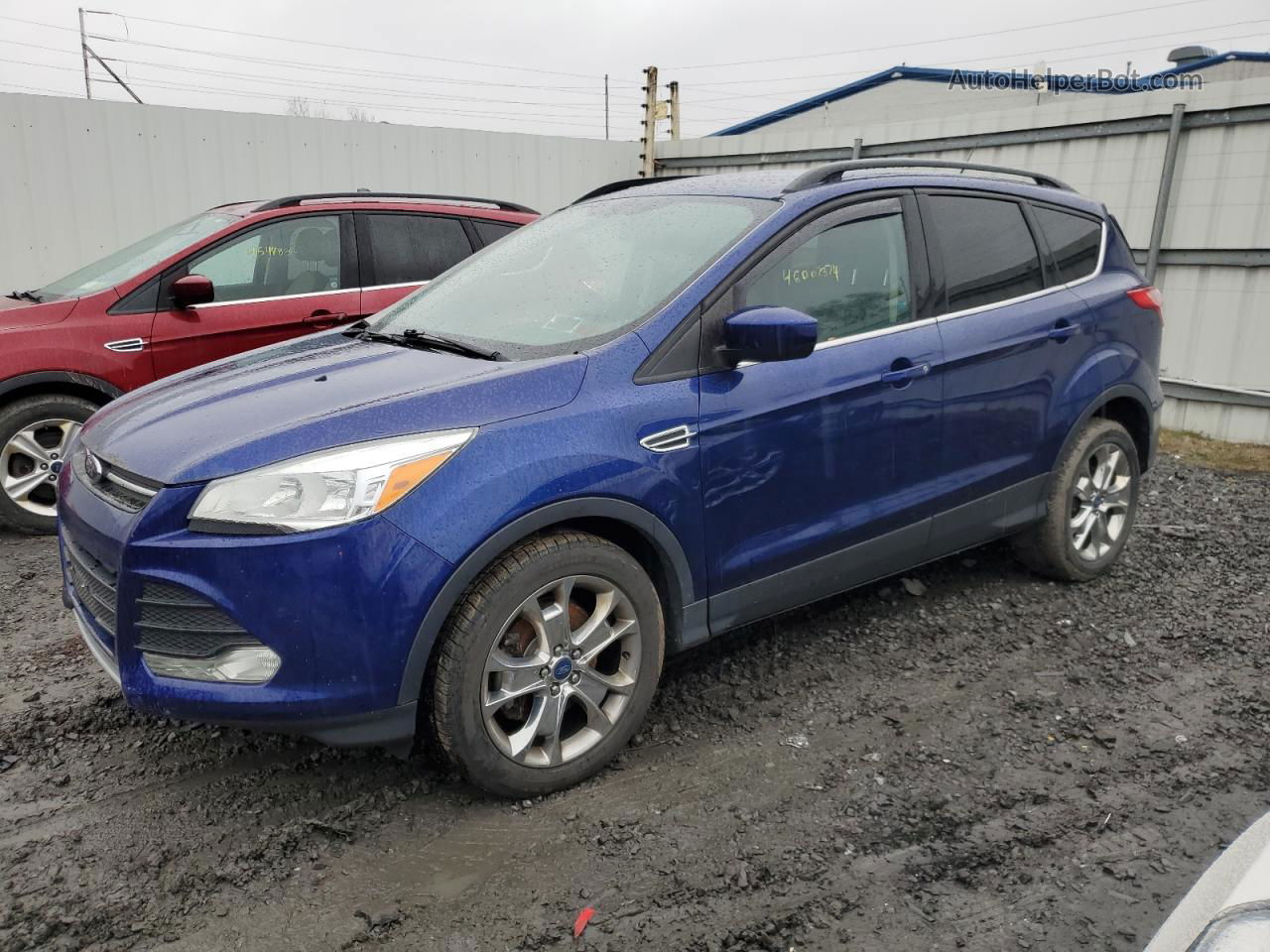 2014 Ford Escape Se Blue vin: 1FMCU9G92EUA34169