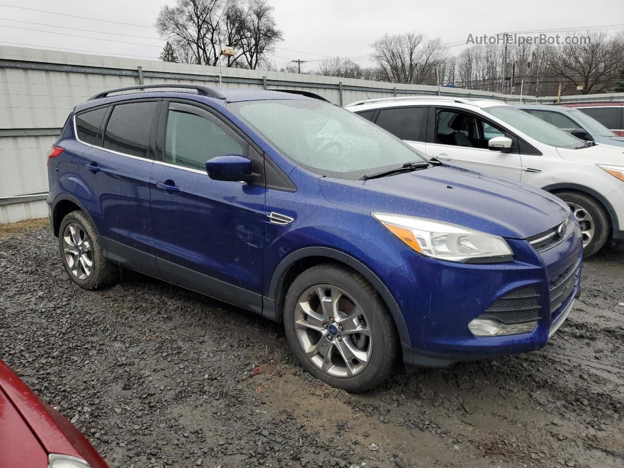 2014 Ford Escape Se Blue vin: 1FMCU9G92EUA34169