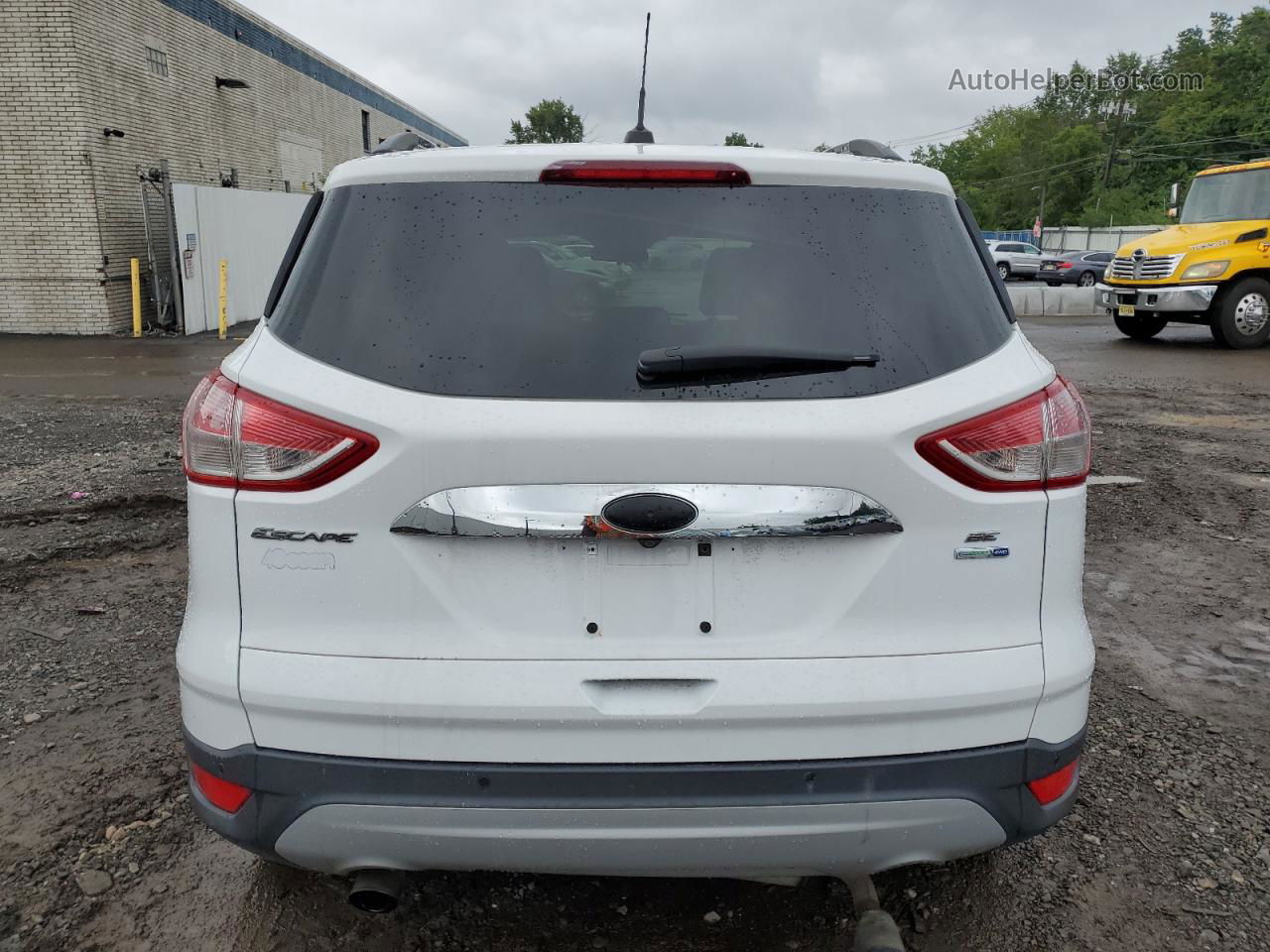 2014 Ford Escape Se White vin: 1FMCU9G92EUD05943