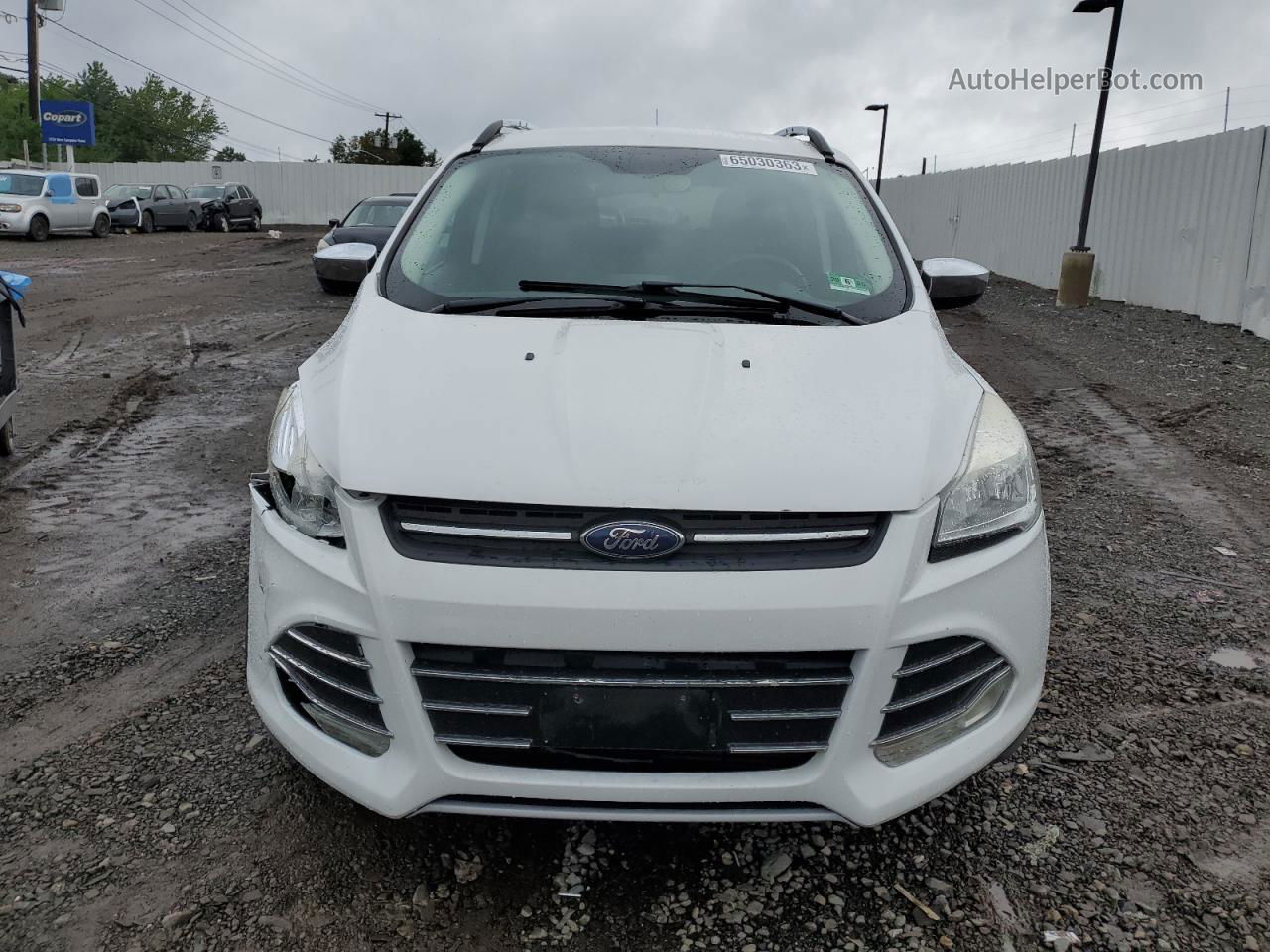 2014 Ford Escape Se Белый vin: 1FMCU9G92EUD05943