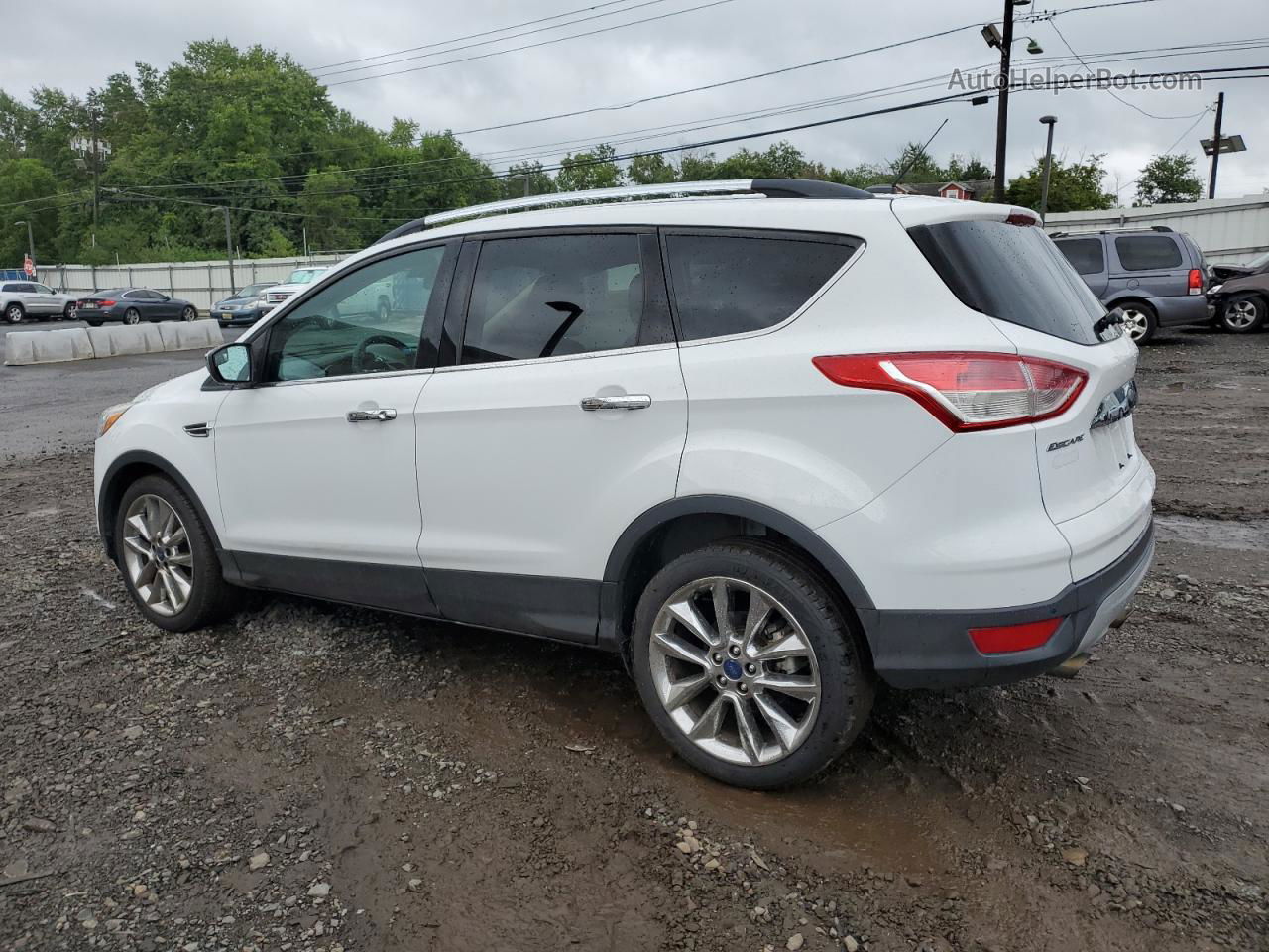 2014 Ford Escape Se White vin: 1FMCU9G92EUD05943