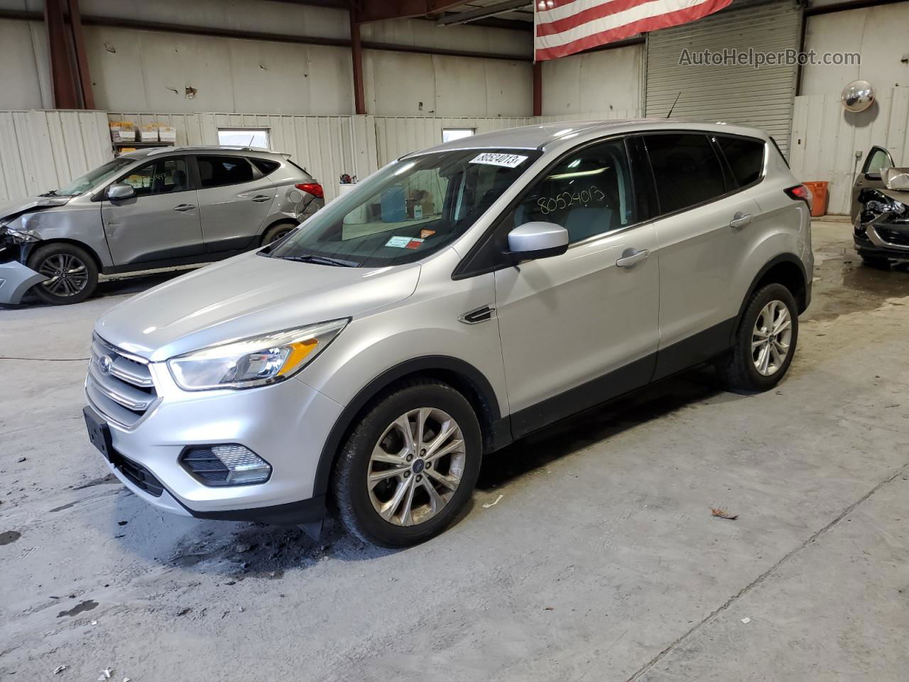 2017 Ford Escape Se Silver vin: 1FMCU9G92HUD29891