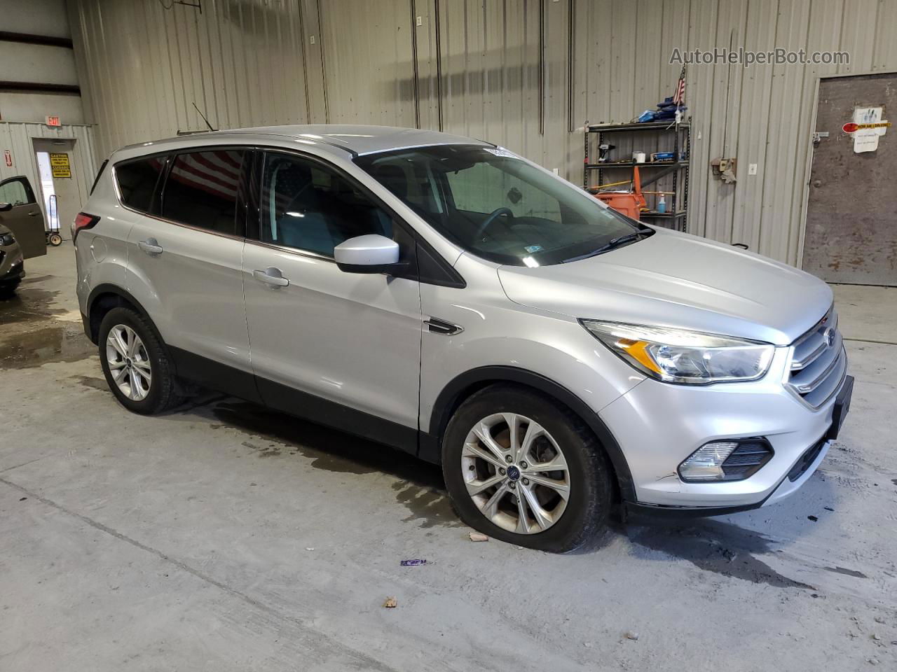 2017 Ford Escape Se Silver vin: 1FMCU9G92HUD29891