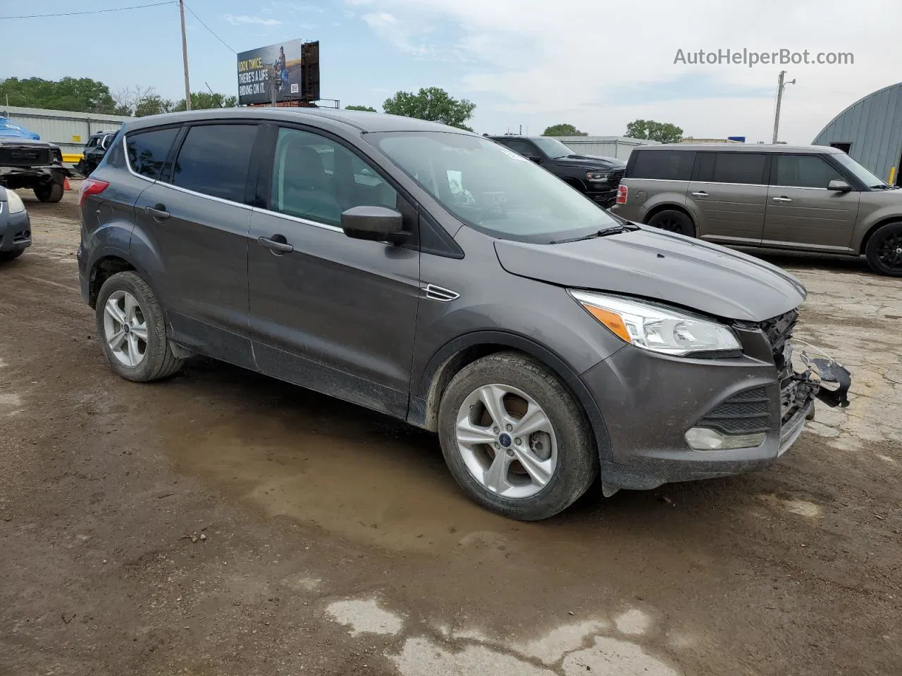 2014 Ford Escape Se Серый vin: 1FMCU9G93EUB49797