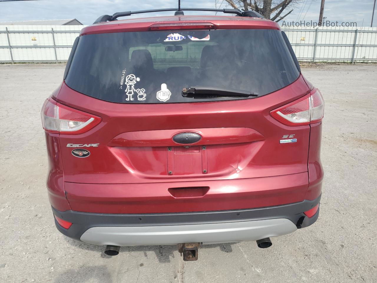 2014 Ford Escape Se Темно-бордовый vin: 1FMCU9G93EUD20225