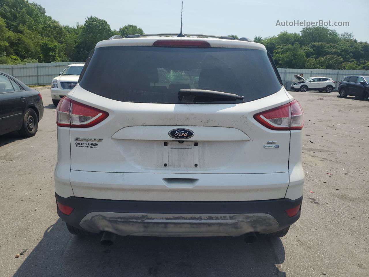 2016 Ford Escape Se White vin: 1FMCU9G93GUA25208