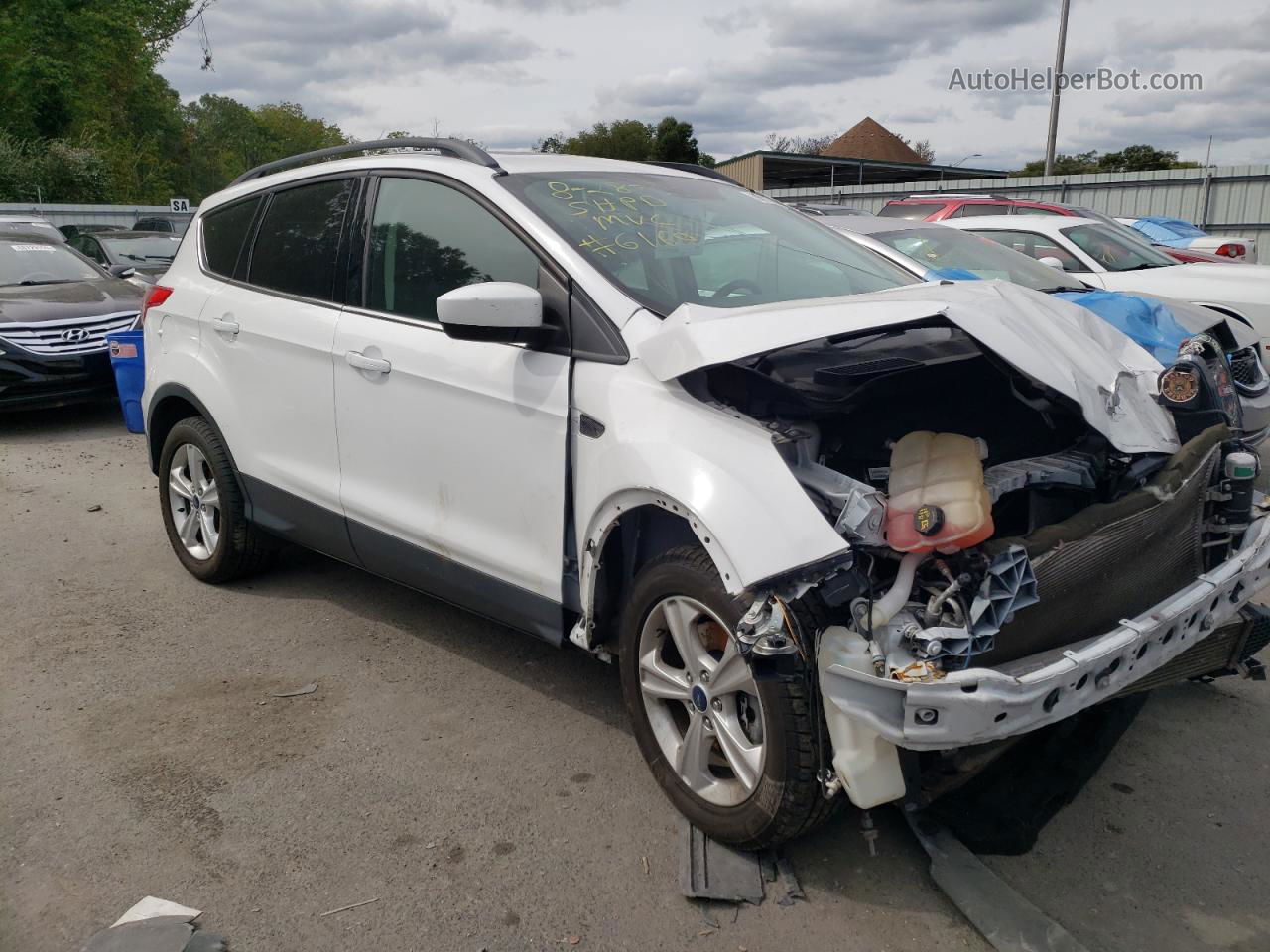 2016 Ford Escape Se White vin: 1FMCU9G93GUB42898