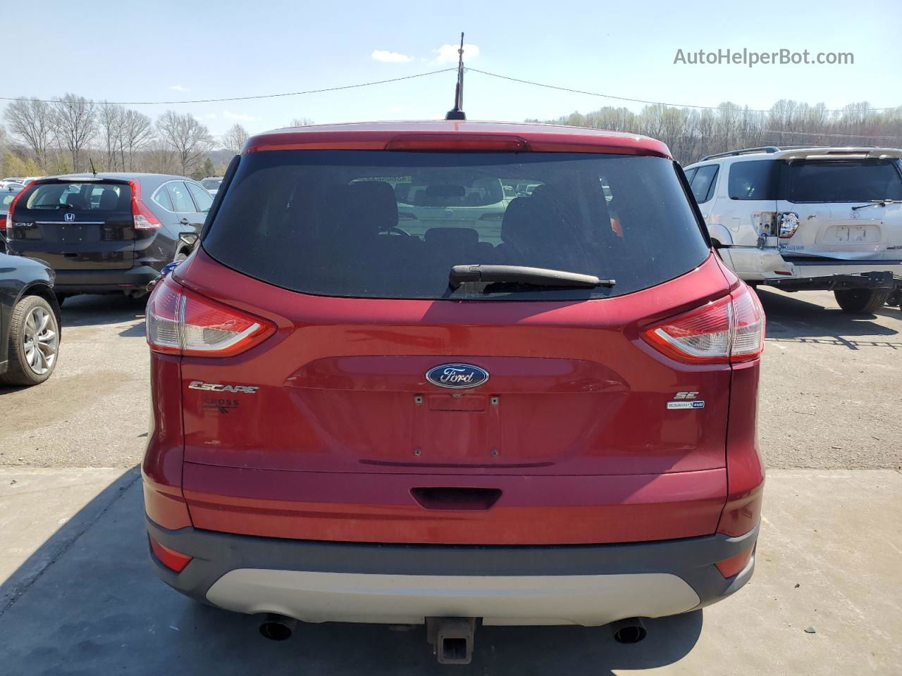 2016 Ford Escape Se Maroon vin: 1FMCU9G93GUB69129