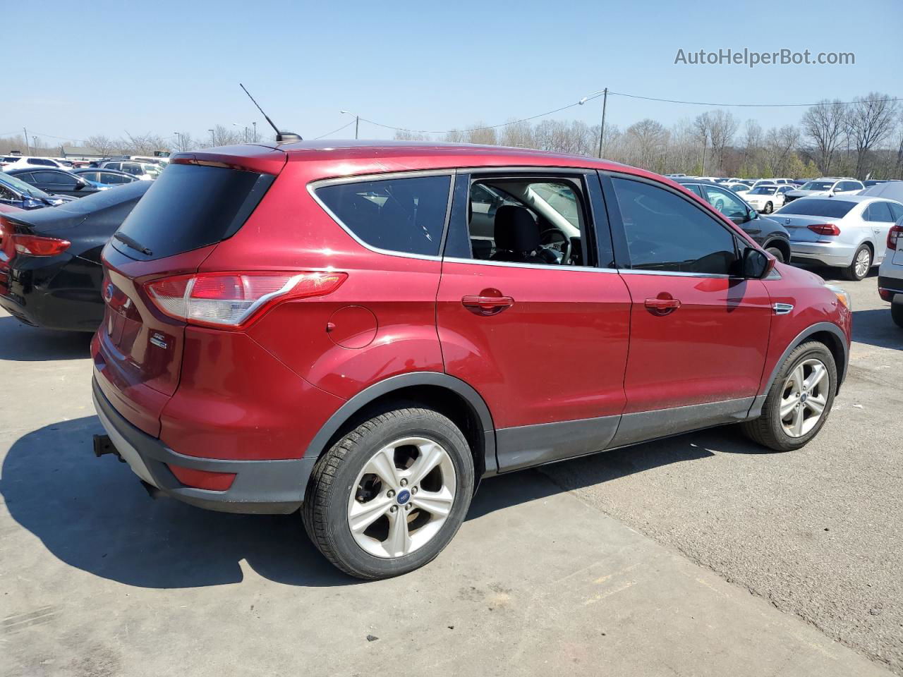 2016 Ford Escape Se Maroon vin: 1FMCU9G93GUB69129