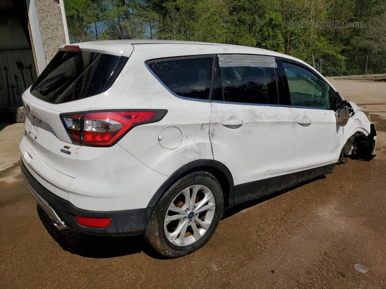 2017 Ford Escape Se White vin: 1FMCU9G93HUA62566