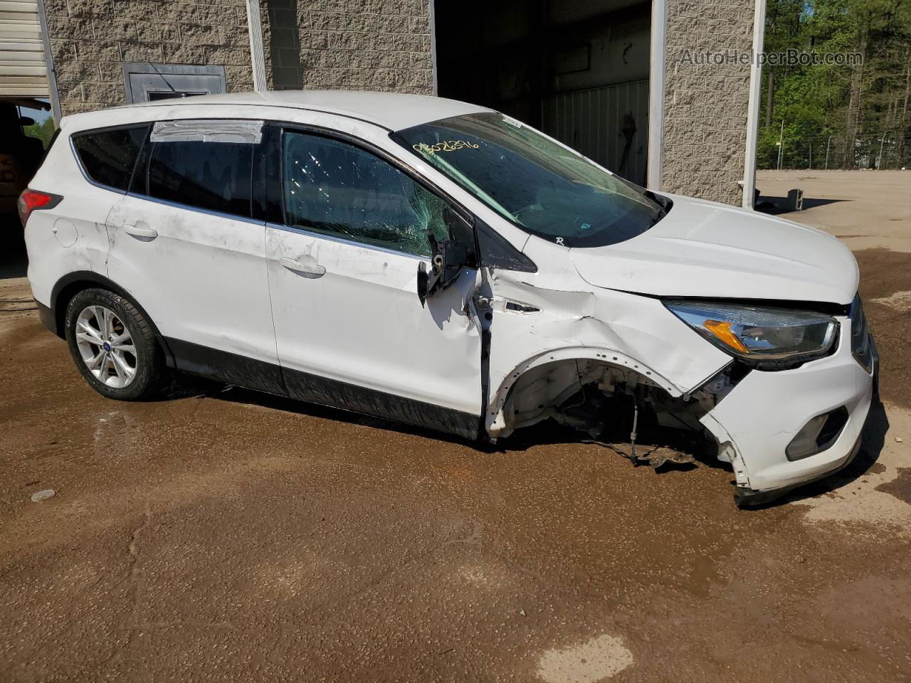 2017 Ford Escape Se White vin: 1FMCU9G93HUA62566