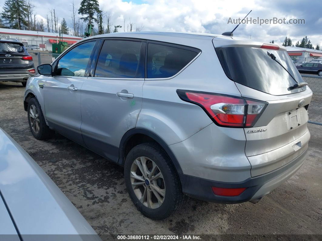 2017 Ford Escape Se Silver vin: 1FMCU9G93HUB08381