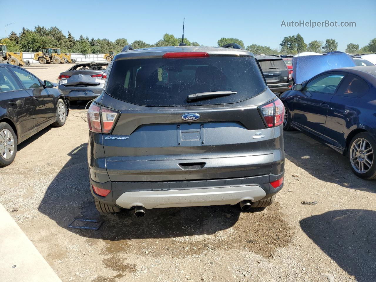 2017 Ford Escape Se Gray vin: 1FMCU9G93HUC14975