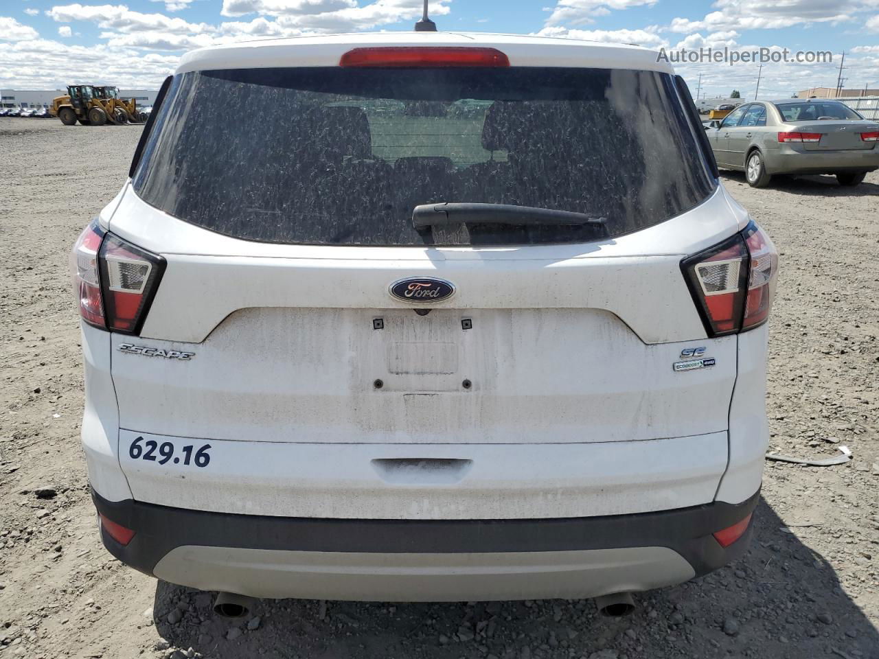 2017 Ford Escape Se White vin: 1FMCU9G93HUC53226