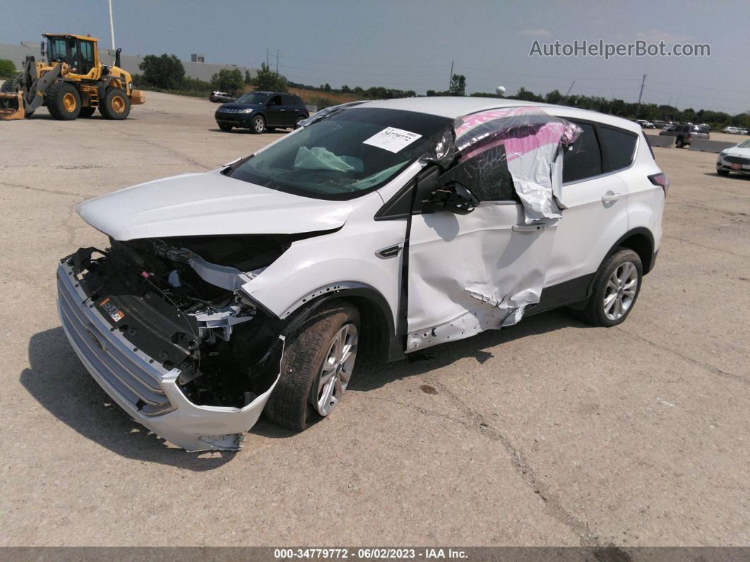 2019 Ford Escape Se White vin: 1FMCU9G93KUC08441