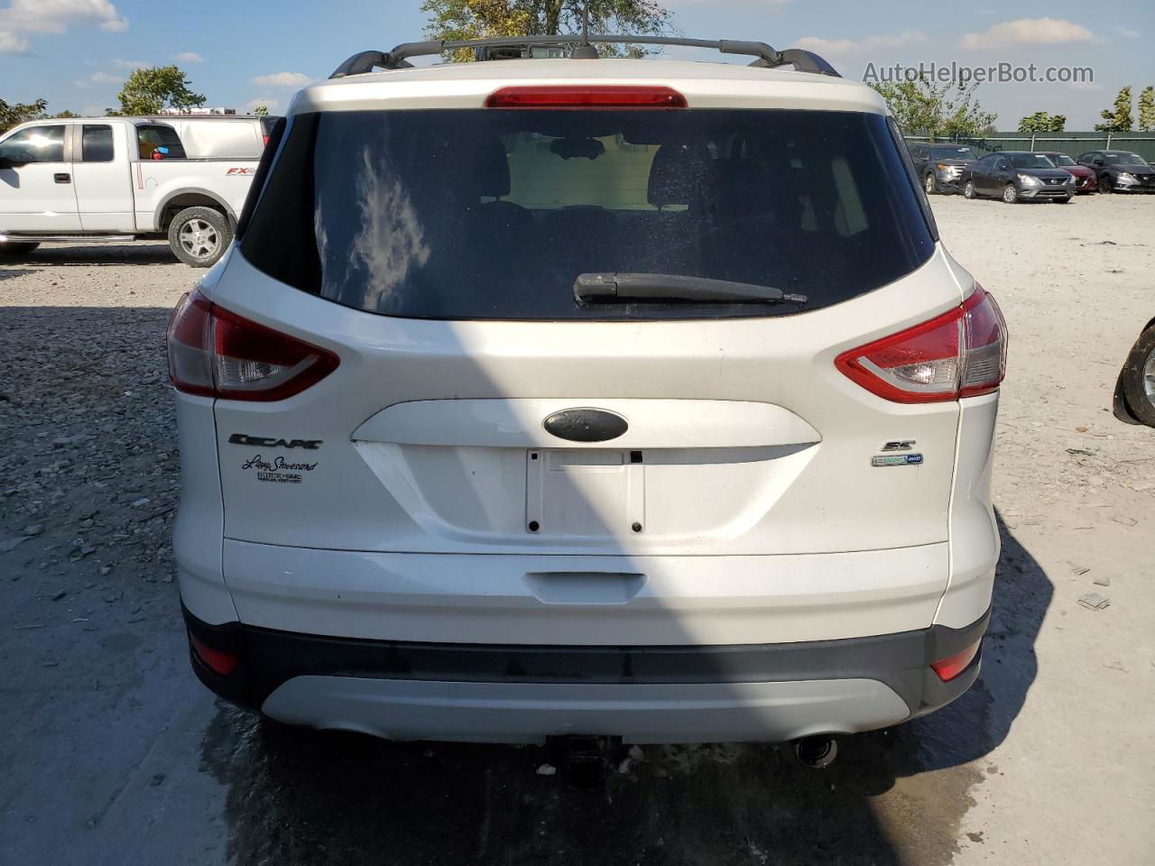 2013 Ford Escape Se Белый vin: 1FMCU9G94DUC14509