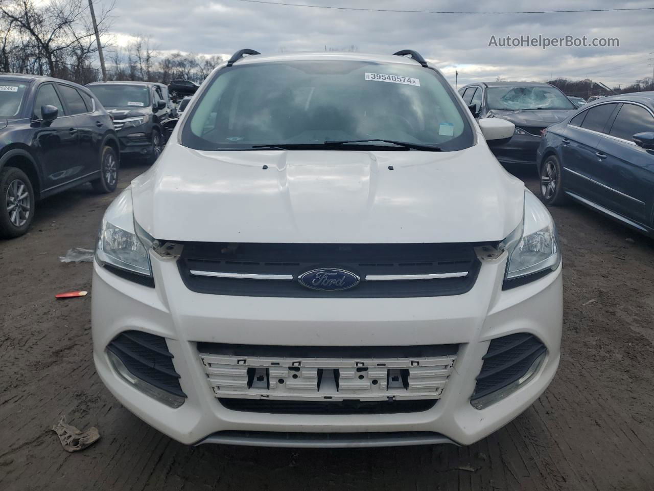 2015 Ford Escape Se White vin: 1FMCU9G94FUC57489